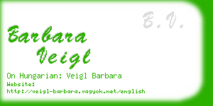 barbara veigl business card